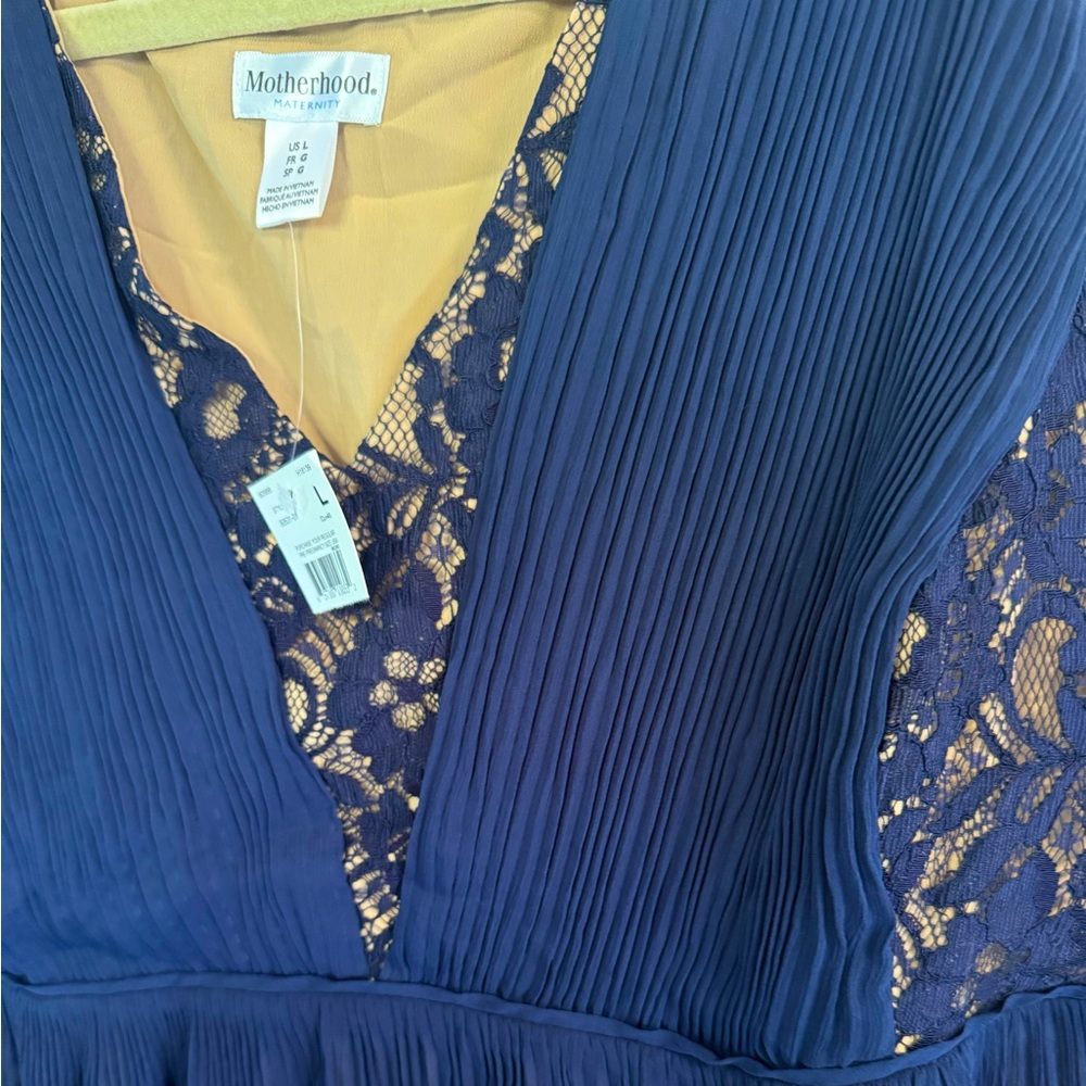 Navy Blue Maternity Dress